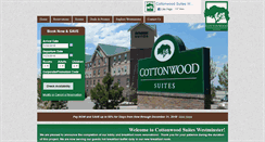 Desktop Screenshot of cottonwood-suites.com